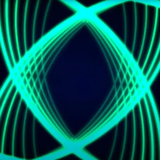 Abstrakt animerad ljudvisualisering