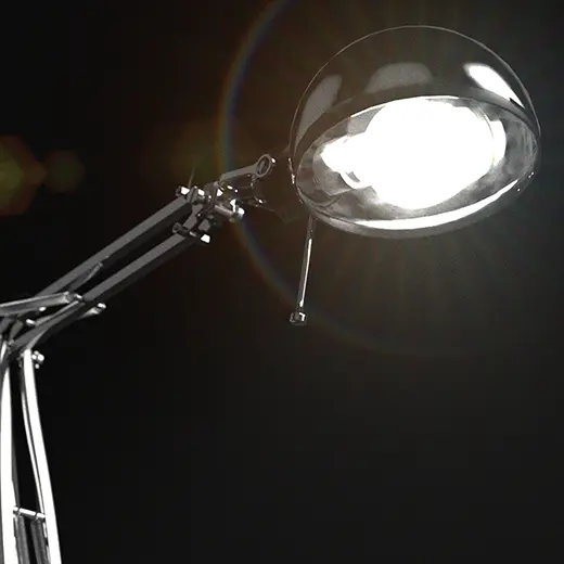 Produktvisualisering av IKEA Forså arbetslampa