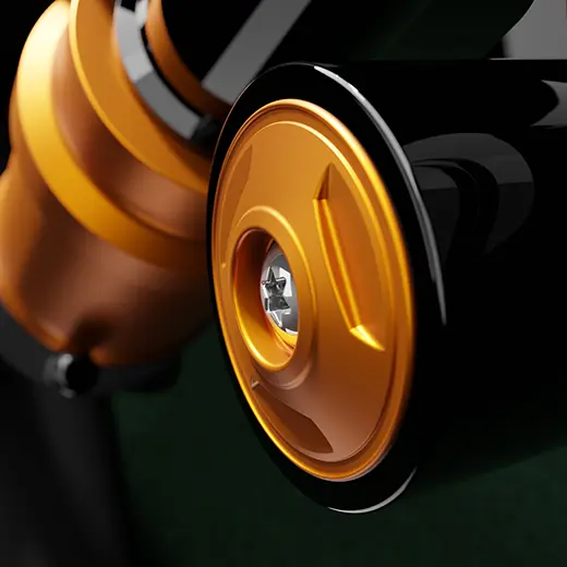 Produktvisualisering av MTB-dämpare