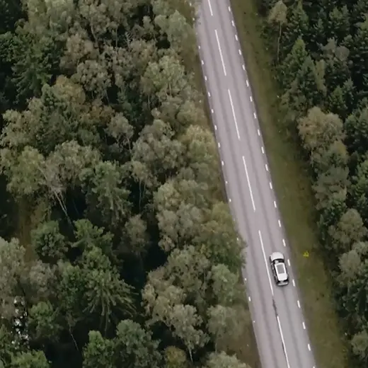 Drönarfotografering till lokalt marknadsmaterial för Volvo