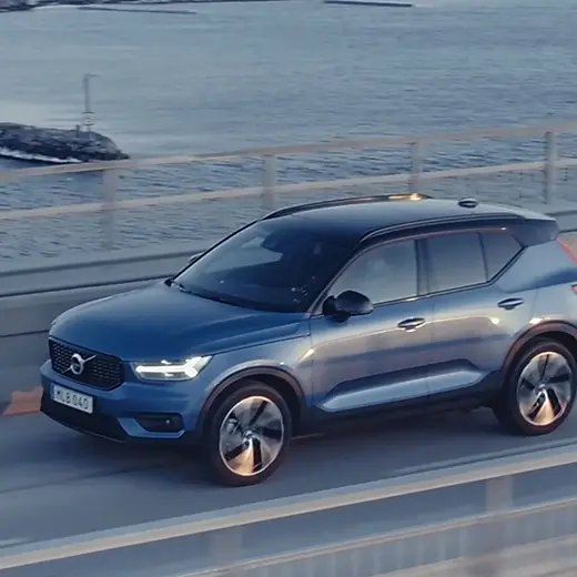 Drönarfotografering till lokalt marknadsmaterial för Volvo